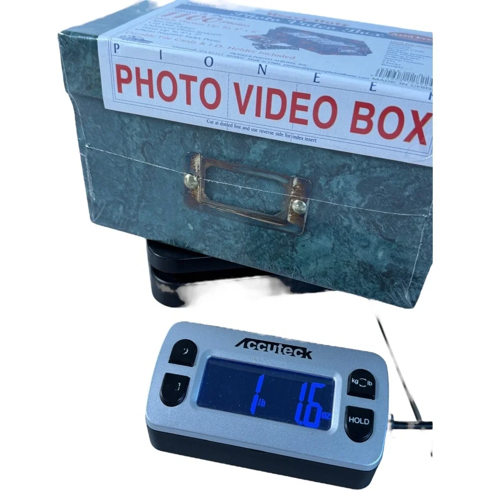 Vintage Pioneer Heavy Duty Photo Video Box Stores Protects 1100 Photos Acid Free